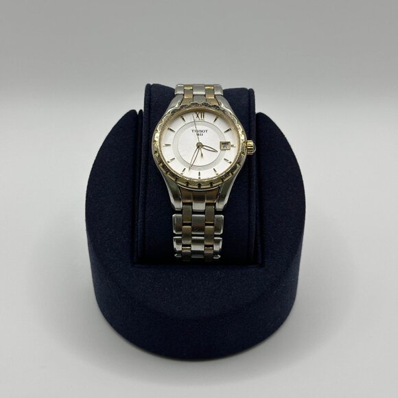 Vintage Tissot Swiss Quartz Two Tone Wrist Watch T072210A - Picture 1 of 7